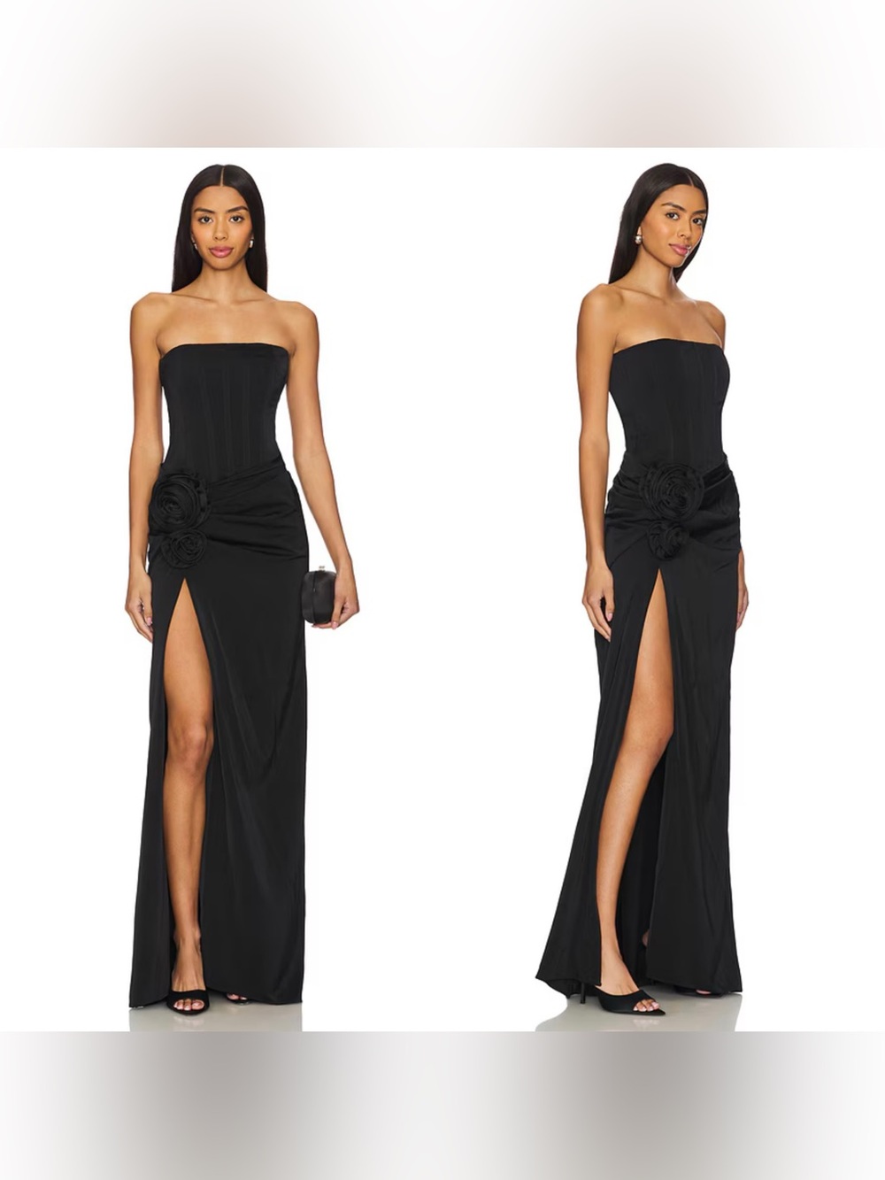NWT NBD Jake gown in black